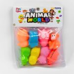 Animal world medium Squeezy Squeezee toy 8 pcs uc142 - Image 2