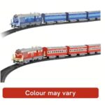 Centy Toys Indian Passenger Train With Coaches Railway Track Battery Operated uc160