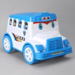 Friction Powered Police Force Bus Toy uc137