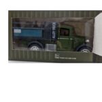 Construction Vehicles Light & Music Green Wood Truck gz467