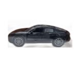 Die chrome metal car with light and Music Black Type 1 gz104