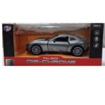 Die chrome metal car with light and Music Grey Type1 gz463