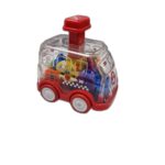 Push and go small Transparent rotating gear Train Engine gz190