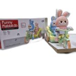 Rikshaw Rabbits Driving Cycle Electric with Light and Music gz399 - Image 2