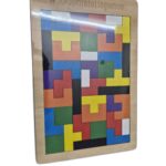 Russion Intelligence Colorful 3D Russian Blocks Montessori Education Toy Wooden Puzzle gz167 - Image 2